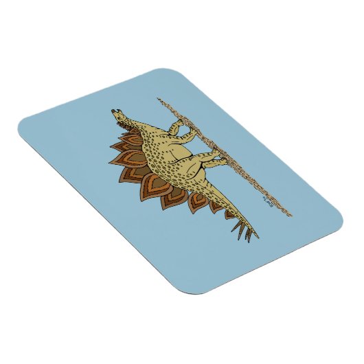 Jurassic Dinosaur Stegosaurus Magnet (Rechte Seite)