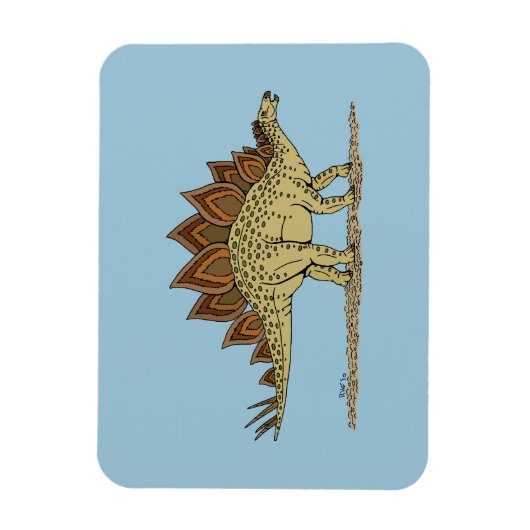 Jurassic Dinosaur Stegosaurus Magnet (Vertikal)