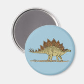 Jurassic Dinosaur Stegosaurus Magnet (Vorderseite/Rückseite)