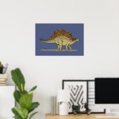 Jurassic Dinosaur Stegosaurus Poster (Heimbüro)