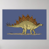 Jurassic Dinosaur Stegosaurus Poster (Vorne)