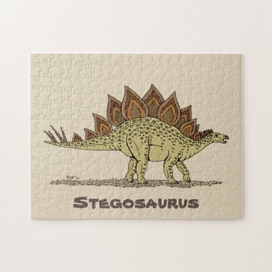 Jurassic Dinosaur Stegosaurus Puzzle (Horizontal)
