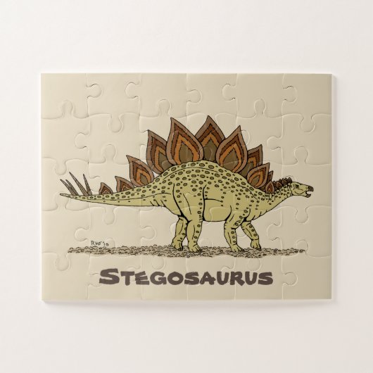 Jurassic Dinosaur Stegosaurus Puzzle (Horizontal)