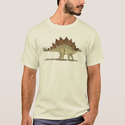 Jurassic Dinosaur Stegosaurus T-Shirt (Vorderseite)