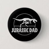 Jurassic Dinosaur Vater Button (Vorderseite)