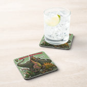 Jurassic Dinosaurier Getränkeuntersetzer (Rechte Seite)