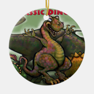 Jurassic Dinosaurier Keramik Ornament