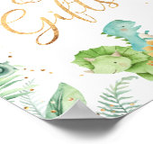 Jurassic Dinosaurs Party Cards and Gifts Poster (Ecke)