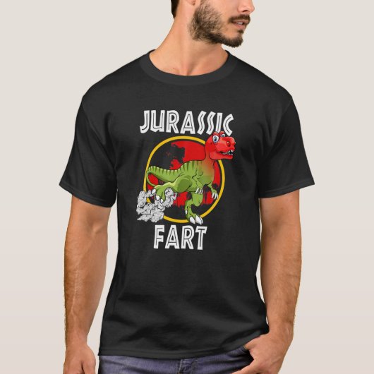 Jurassic Fart - Funny Trex Farting T-Shirt (Vorderseite)