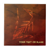 Jurassic Fossil Fliese (Vorderseite)