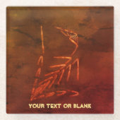 Jurassic Fossil Glasuntersetzer (Vorderseite)