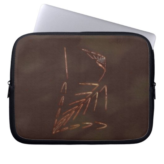 Jurassic Fossil Laptopschutzhülle (Vorderseite)