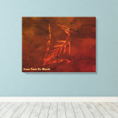 Jurassic Fossil Leinwanddruck (Insitu (Holzboden))