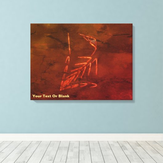 Jurassic Fossil Leinwanddruck (Insitu (Holzboden))