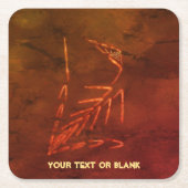 Jurassic Fossil Rechteckiger Pappuntersetzer (Vorderseite)