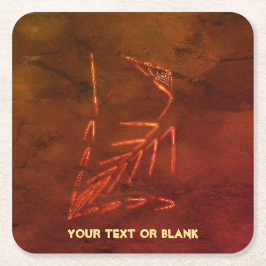 Jurassic Fossil Rechteckiger Pappuntersetzer (Vorderseite)