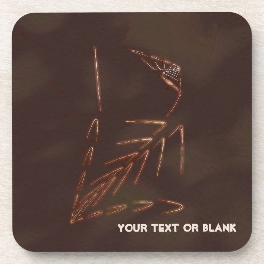 Jurassic Fossil Untersetzer (Vorderseite)