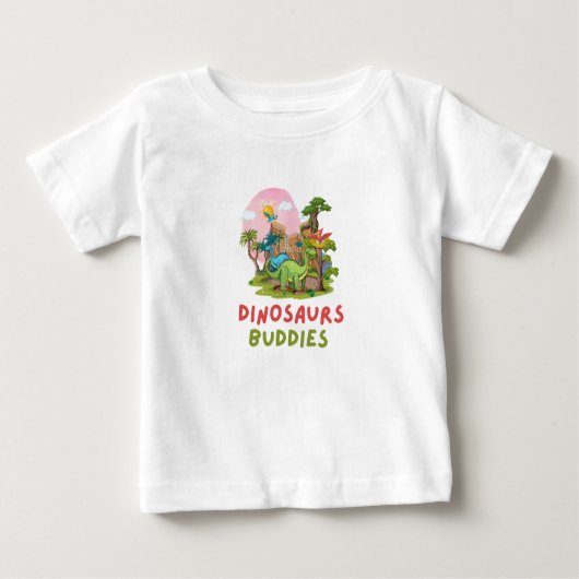 Jurassic Friends Baby Tee Design (Vorderseite)