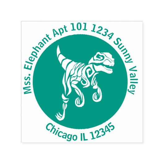 Jurassic Ghost Raptor Permastempel (Design)