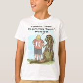 Jurassic Jacked Kid's humorvoller T - Shirt - 'Nic (Vorderseite)