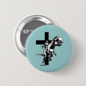 Jurassic Jesus Button (Vorne & Hinten)