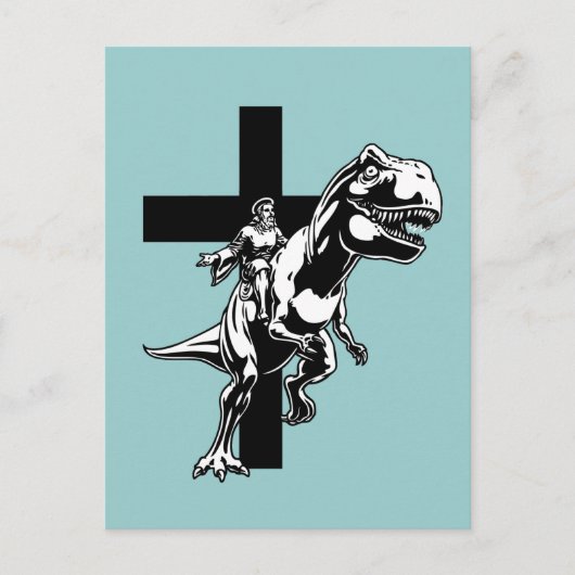 Jurassic Jesus Postkarte (Vorderseite)