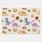 Jurassic Joy Dinosaurs Geschenkpapier Set (Vorderseite 3)
