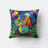 Jurassic Jungle Birthday Pillow Kissen (Rückseite)
