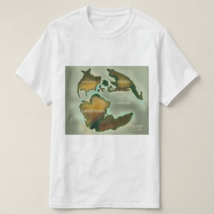Jurassic Map Vintage Reiseplakat. T-Shirt