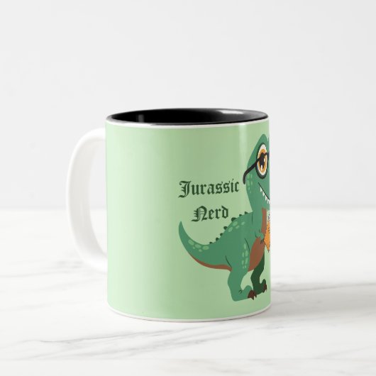 Jurassic nerd zweifarbige tasse (Vorderseite Links)
