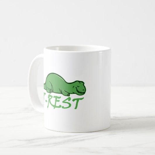 Jurassic Nickerchen Time Kaffeetasse (Vorderseite Links)