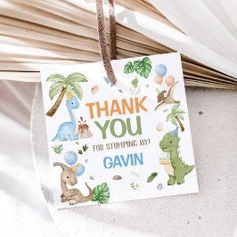 Jurassic Niedlich Dinosaur Geburtstagsparty Square Geschenkanhänger