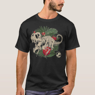Jurassic Park Tropical Fossils Front & Back T-Shirt