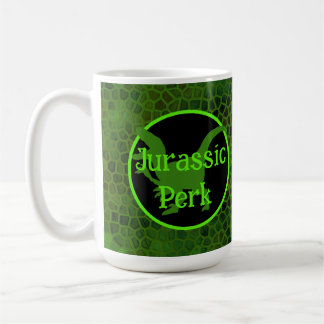 Jurassic Perk Green Dinosaur Hide  Kaffeetasse