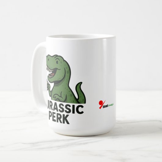 Jurassic Perk Kaffeetasse (Vorderseite Links)