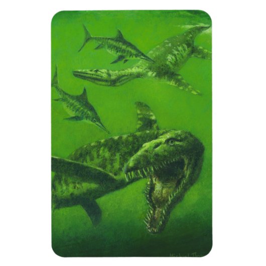 Jurassic Pliosaur Flexible Kühlschrankmagnet Magnet (Vertikal)
