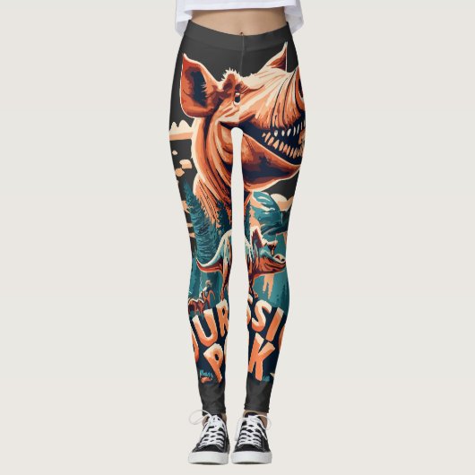 JURASSIC PORK LEGGINGS (Vorderseite)
