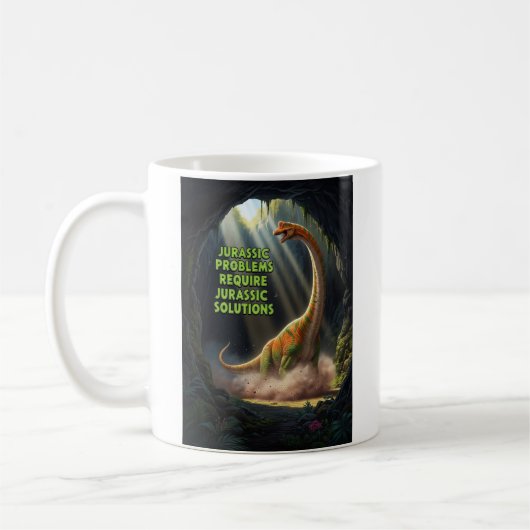 Jurassic-Probleme Kaffeetasse (Links)