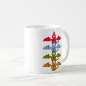 Jurassic-Pterodactyl-Cartoon-Kaffeetasse Kaffeetasse (VorderseiteRechts)