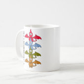 Jurassic PterodactylCartoon Kaffeetasse (Vorderseite Links)