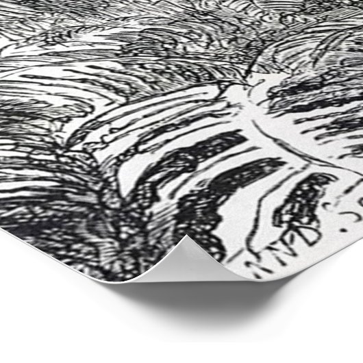 Jurassic Pterodactyls Poster (Ecke)