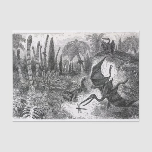 Jurassic Pterodactylus Seidenpapier (Vorderseite)