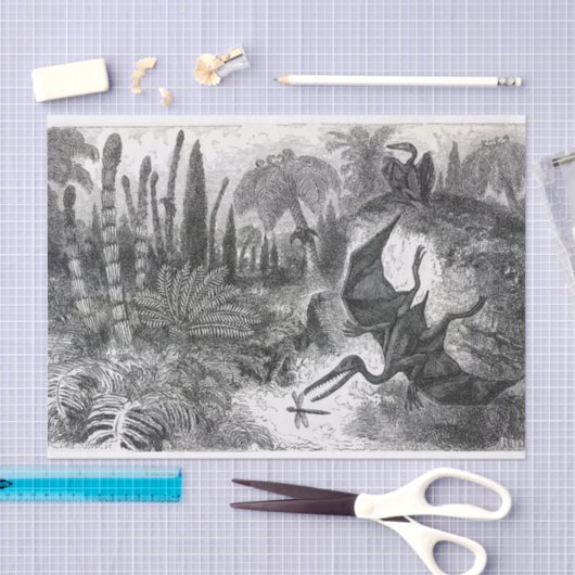 Jurassic Pterodactylus Seidenpapier (Handwerk)