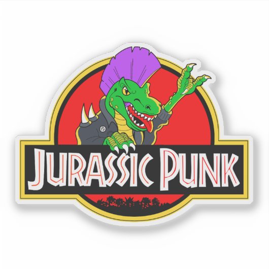 Jurassic Punk  Aufkleber (Vorderseite)