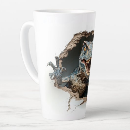Jurassic Raptor Dinosaur Velociraptor Milchtasse (Linke Ecke)