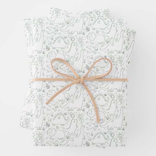 Jurassic Safari Geschenkpapier Set (Beispiel)