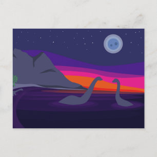 Jurassic Sunset Postkarte