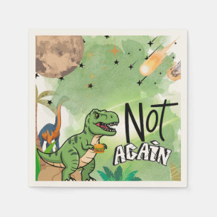Jurassic-themenbezogener humorvoller 'Nicht wieder Serviette