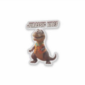 Jurassic Vibes Aufkleber (Vorderseite)