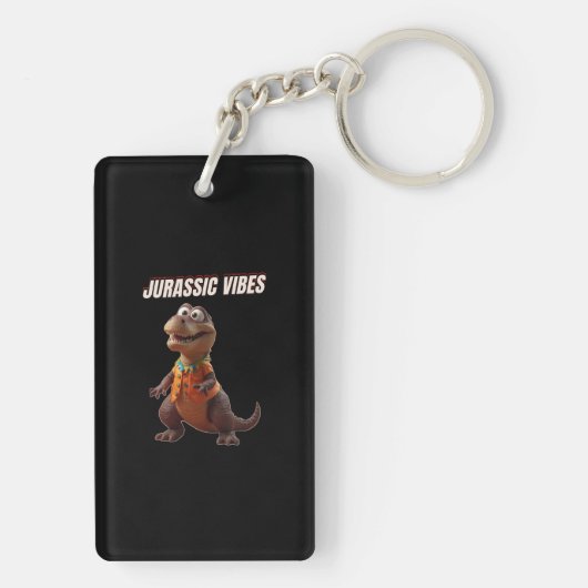 Jurassic Vibes Schlüsselanhänger (Rückseite)